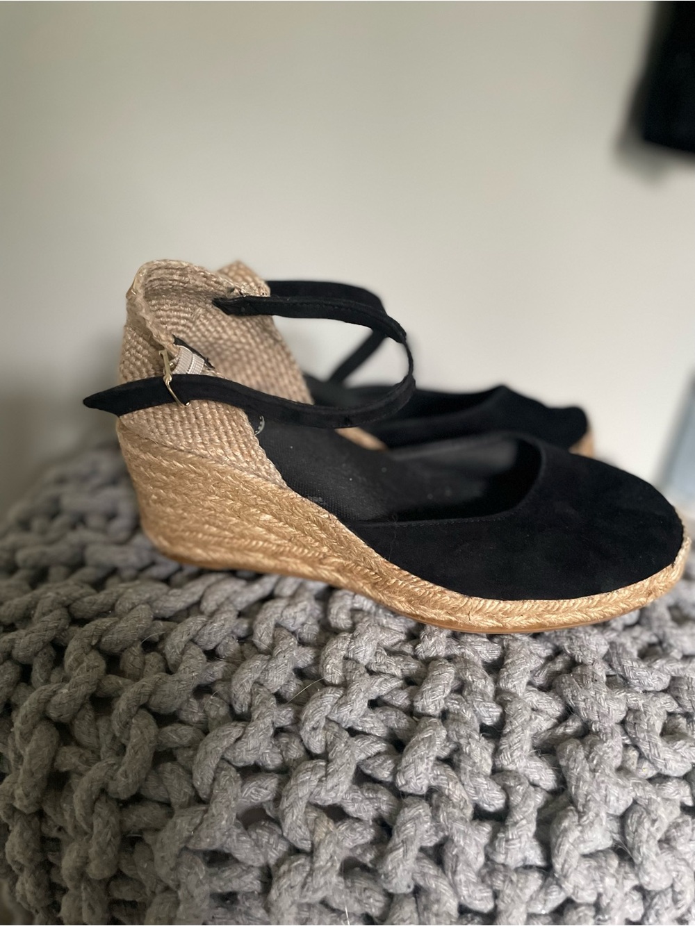 Toni Pons Black Sueded Espadrilles